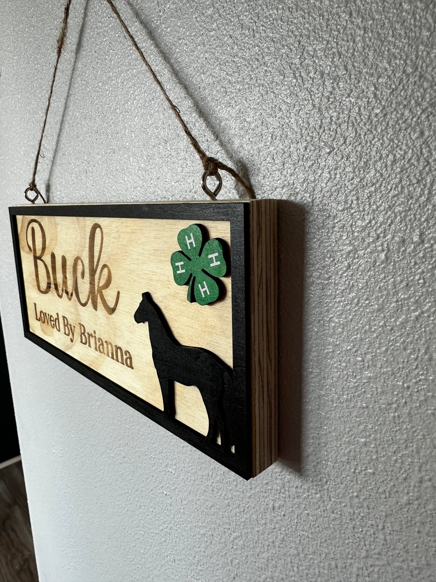 Horse Stall Sign - Nameplate - Custom - Wooden - Engraved - Show - Horse - Rodeo - Personalized Sign