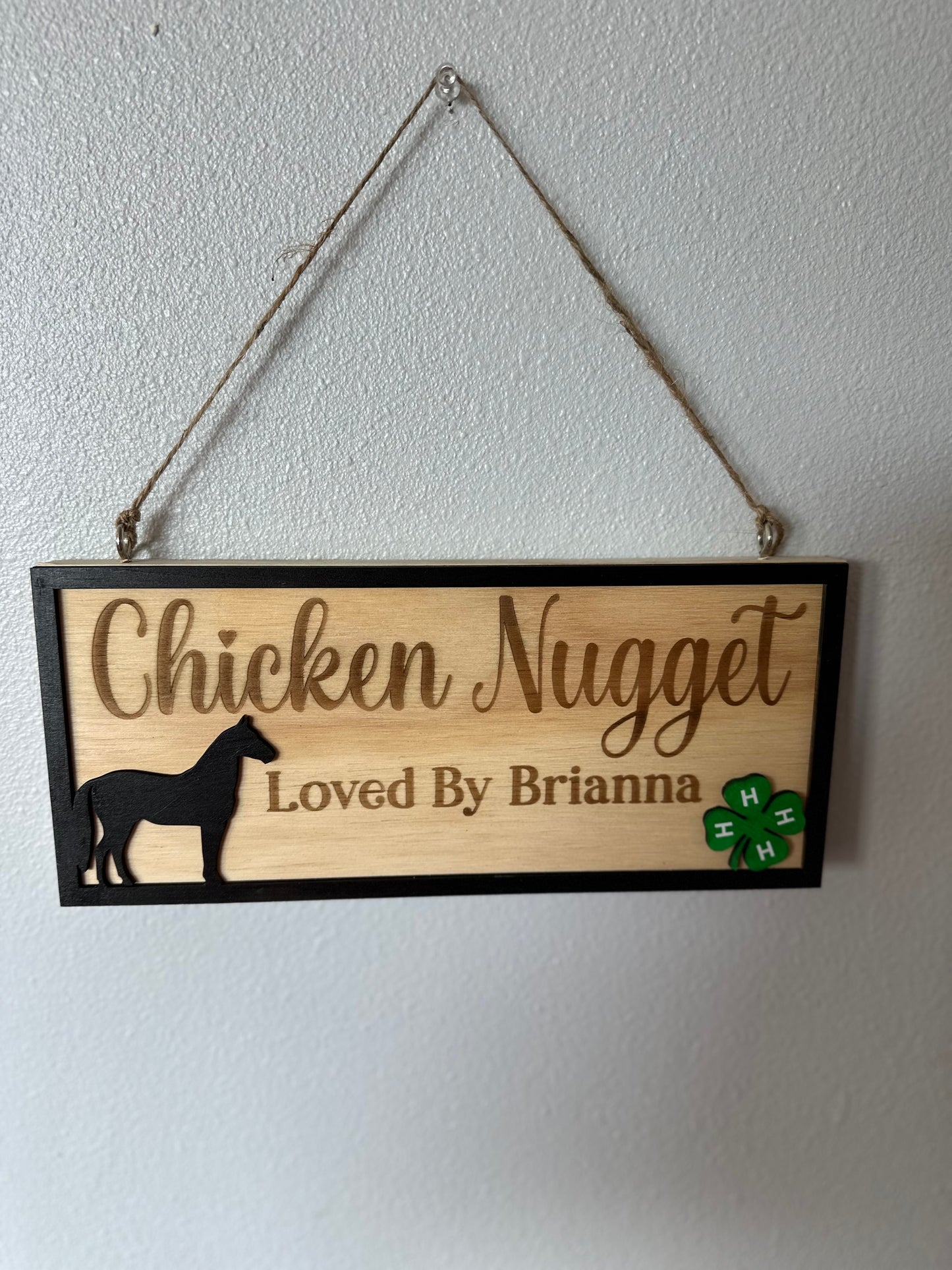 Horse Stall Sign - Nameplate - Custom - Wooden - Engraved - Show - Horse - Rodeo - Personalized Sign
