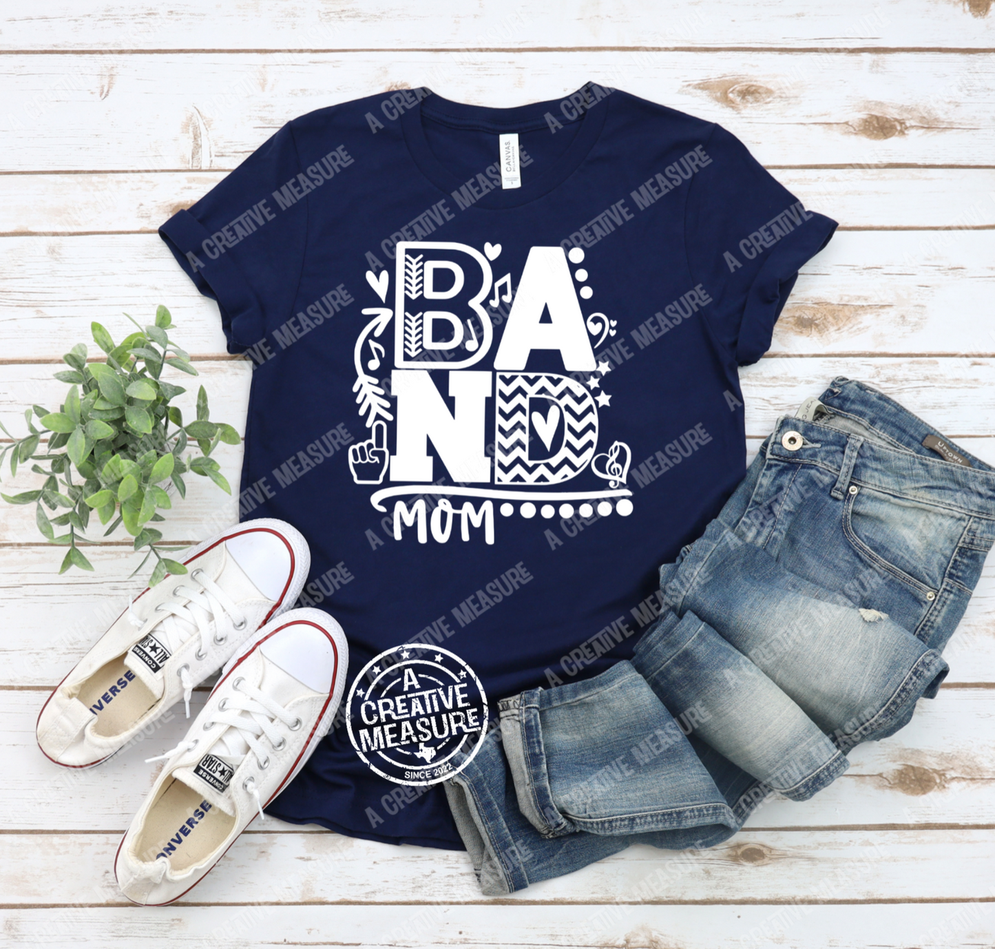 Band Mom Shirt - Marching Band - School Pride T-Shirt - Team Colors Shirt -Proud Band Mom Life Tee - Spiritwear - Musician - Custom