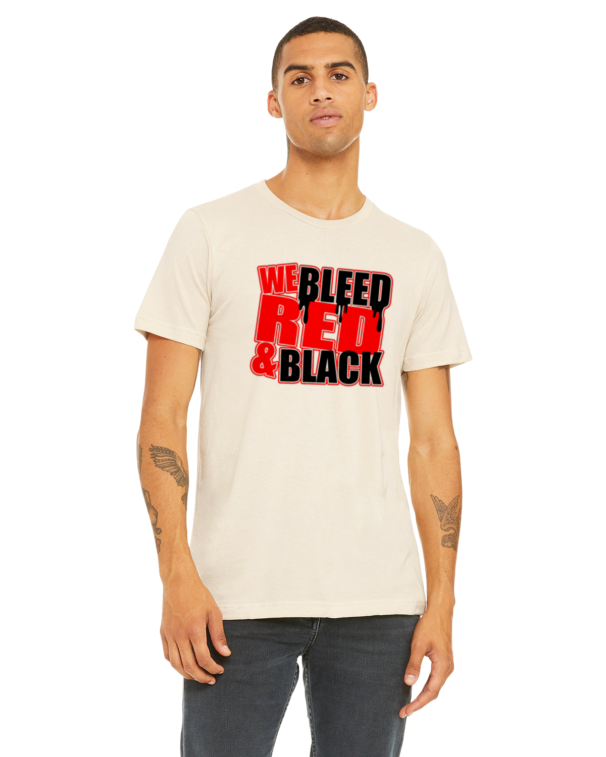 We Bleed Red And Black Shirt - School Pride T-Shirt - Team Colors - Spirit Wear - Athletic Colors - Red Black School Spirit - Team Spirit