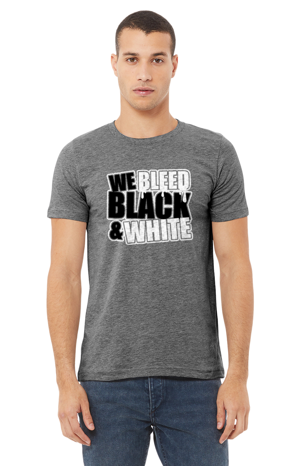 We Bleed Black And White Shirt - School Pride T-Shirt - Team Colors - Spirit Wear