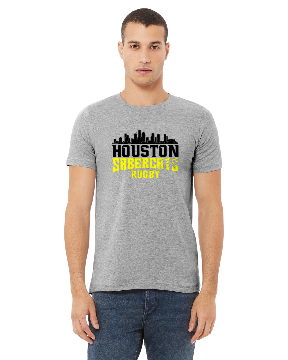 Houston SaberCats Skyline Athletic Gray Shirt- Houston SaberCats Rugby - T-Shirt - Shirt