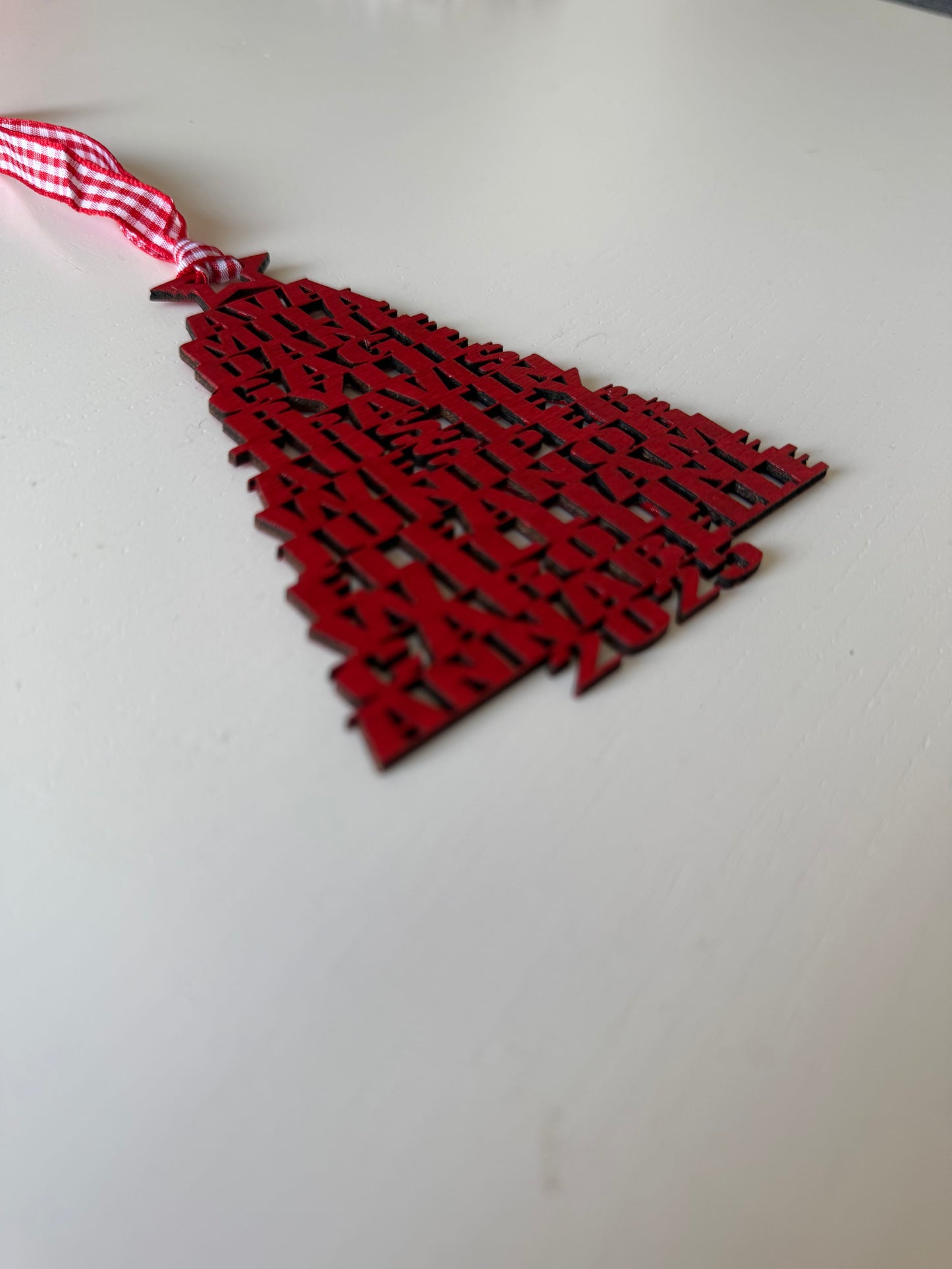 Family Tree Wooden Christmas Ornament - Custom - Personalized Gift - Ornament Exchange - Family Names - Holiday Present - Family Names 2025