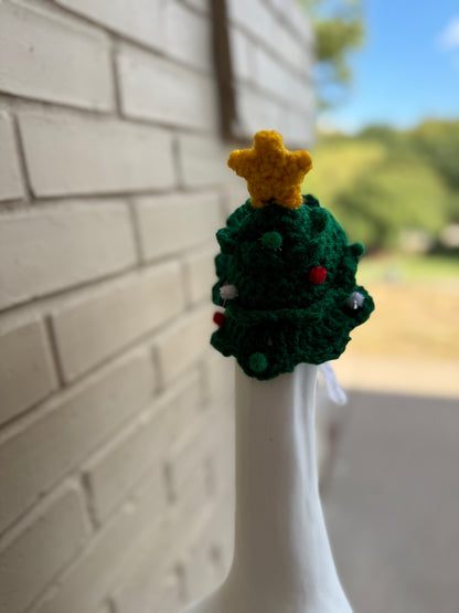 Silly Porch Goose Christmas Tree Hat - Goose Statue Accessories Gear - Crochet Clothing - Cap Only