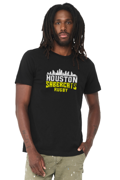 Houston SaberCats Skyline Black Shirt- Houston SaberCats Rugby - T-Shirt - Shirt
